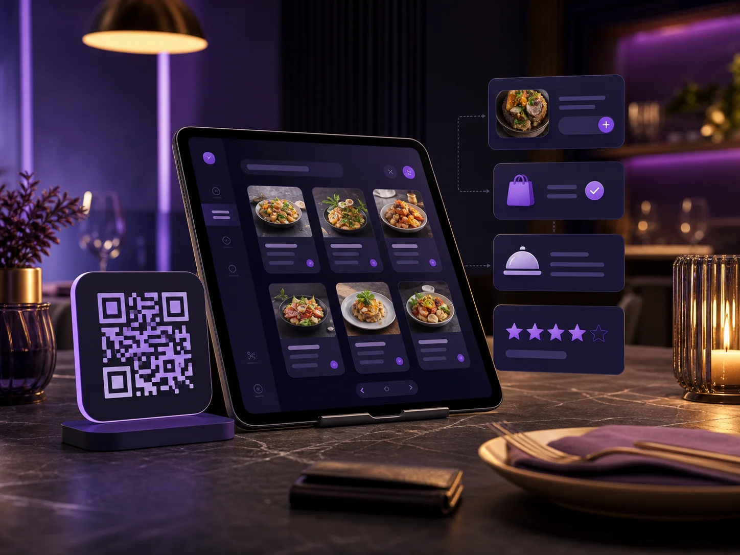 Restaurant ordering and kitchen operations system