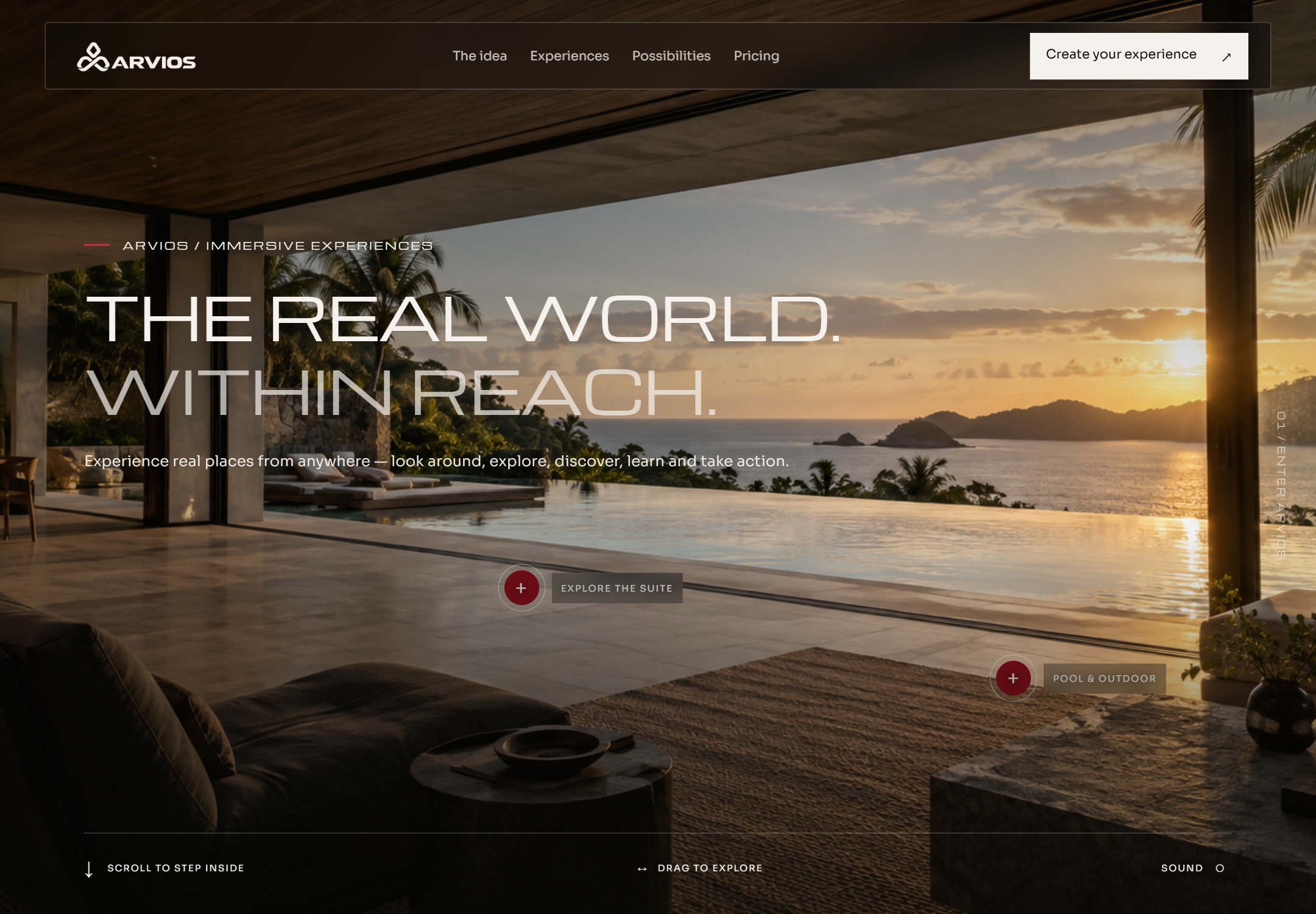 ARVIOS Website — authentic project capture